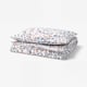 BRUDKRUSBÄR Duvet cover and pillowcase, white multicolour/floral pattern, 150x200/50x80 cm