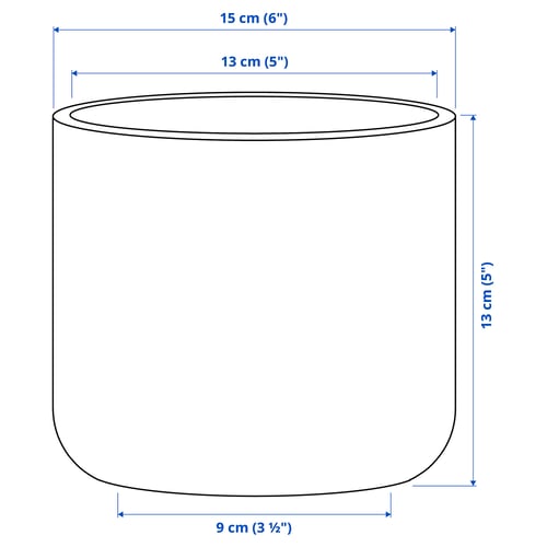 Illustration with measurements for the product: BUSKKAPRIFOL.