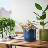 CHIAFRÖN Plant pot, in/outdoor dark blue, 15 cm