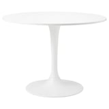 DOCKSTA Table, white/white, 103 cm