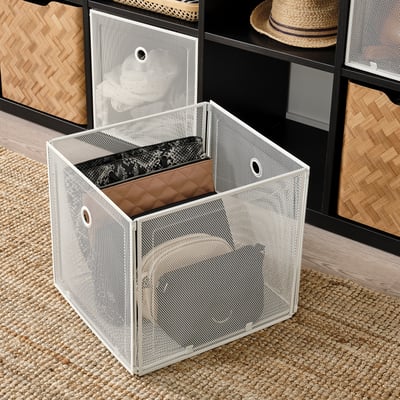 DRÖNJÖNS Storage box, white, 33x37x33 cm