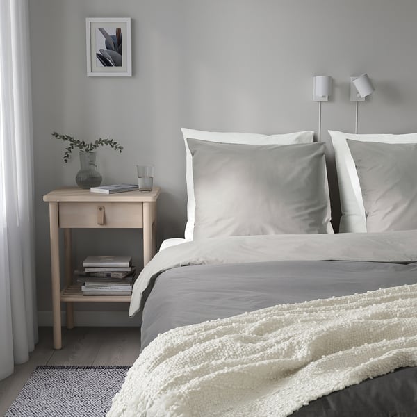 DYSTERMAL Throw, off-white, 130x170 cm