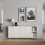 EKET Wall-mounted cabinet combination, white, 175x35x70 cm