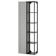 Grey ENHET cabinet, partially open, steel frame.