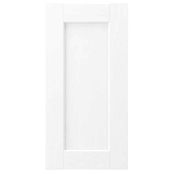 White ENKÖPING cabinet door, classic style, smooth foil surface.