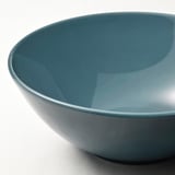 FÄRGKLAR Bowl, glossy dark turquoise, 16 cm