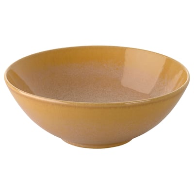 FÄRGKLAR Bowl, glossy yellow, 16 cm