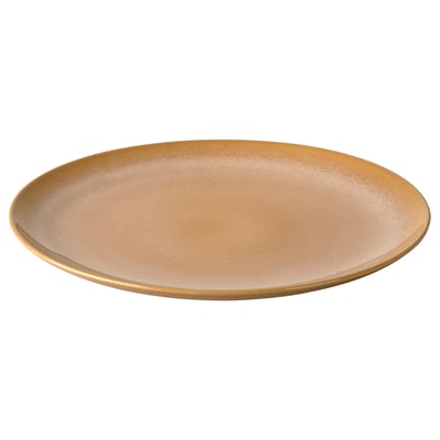 FÄRGKLAR Plate, glossy yellow, 26 cm