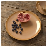 FÄRGKLAR Plate, glossy yellow, 26 cm