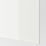 FÄRVIK 4 panels for sliding door frame, white glass, 100x236 cm