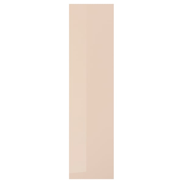 FARDAL Door, high-gloss light orange, 50x195 cm