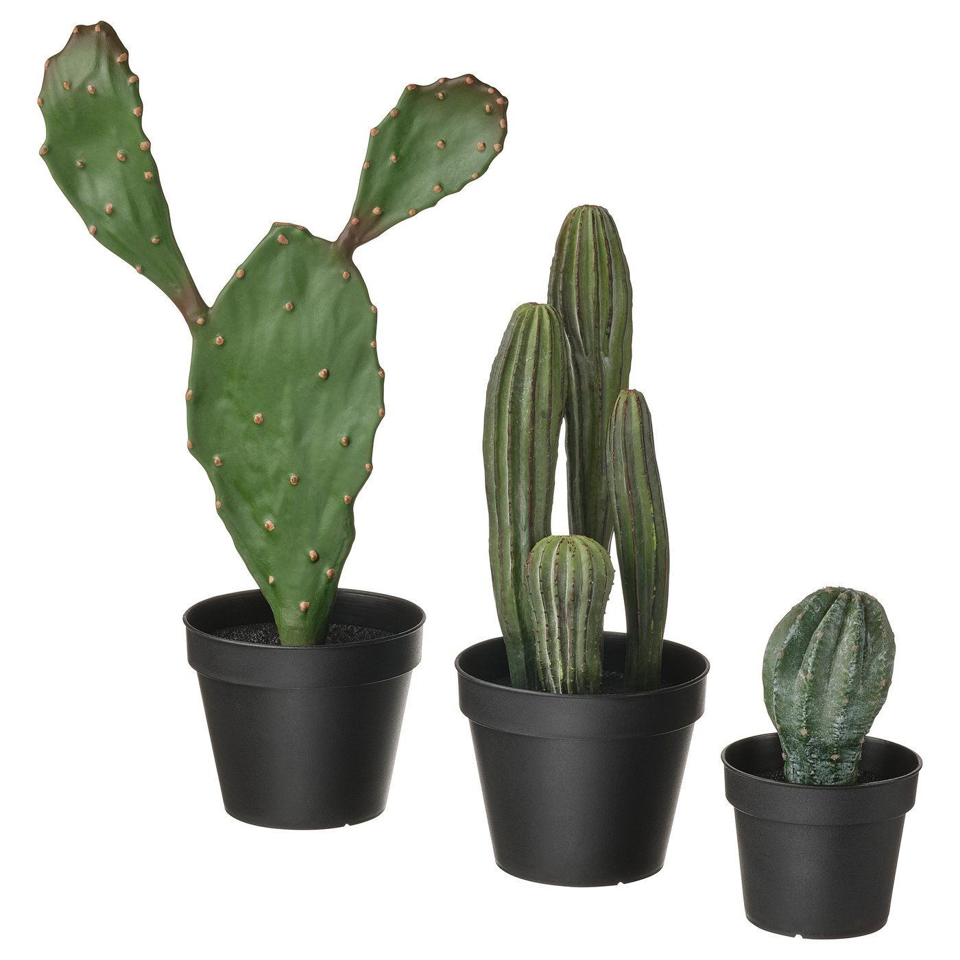 FEJKA Artificial potted plant, set of 3, in/outdoor cactus IKEA