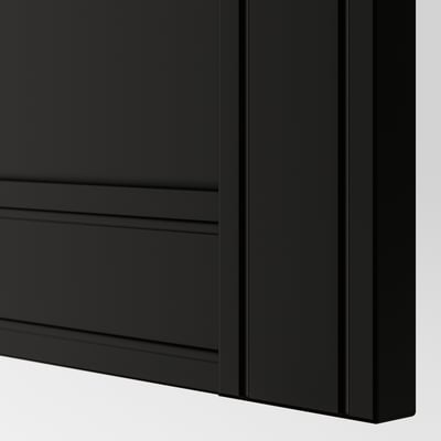 FLISBERGET Door with hinges, anthracite, 50x229 cm
