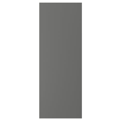 A rectangular, dark grey FÖRBÄTTRA panel. This particleboard panel has plastic edging and a smooth, flat design, ideal for various surfaces.