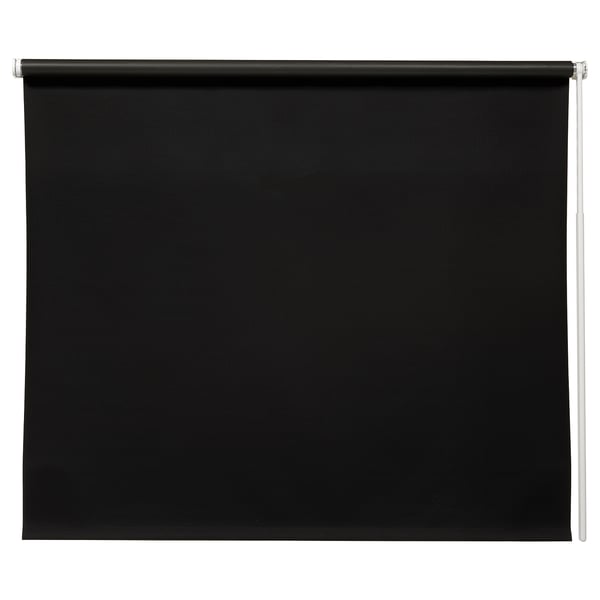 FRIDANS Block-out roller blind, black, 80x195 cm