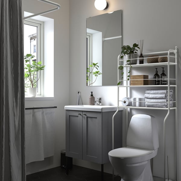FRÖSJÖN Over-the-toilet shelf, white, 65x156 cm