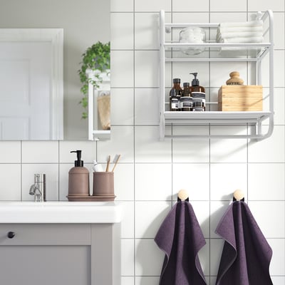 FRÖSJÖN Wall shelf, white, 40x51 cm