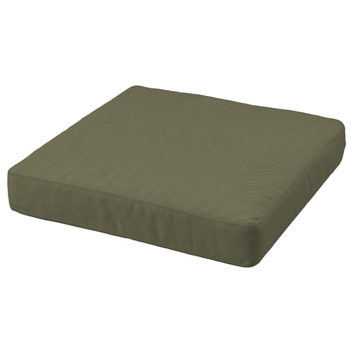 FRÖSÖN/DUVHOLMEN Seat cushion, outdoor, dark beigegreen, 62x62 cm IKEA