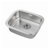 FYNDIG Inset sink, 1 bowl, stainless steel, 46x40 cm