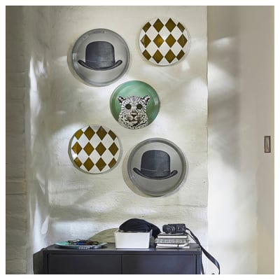 GALLERISKOG Wall decoration, set of 3, mixed motifs