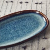 GLADELIG Plate, blue, 12x7 cm