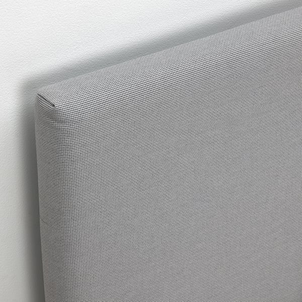 GLADSTAD Upholstered bed, 4 storage boxes, Kabusa light grey, 160x200 cm