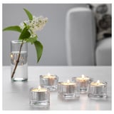 GLASIG Tealight holder, clear glass, 5x5 cm