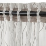 GLESGRÖE Sheer curtains, 1 pair, grey/with heading tape, 145x300 cm