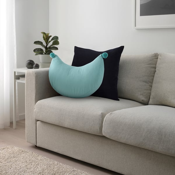 GOKVÄLLÅ Cushion, blue, 45x34x8 cm