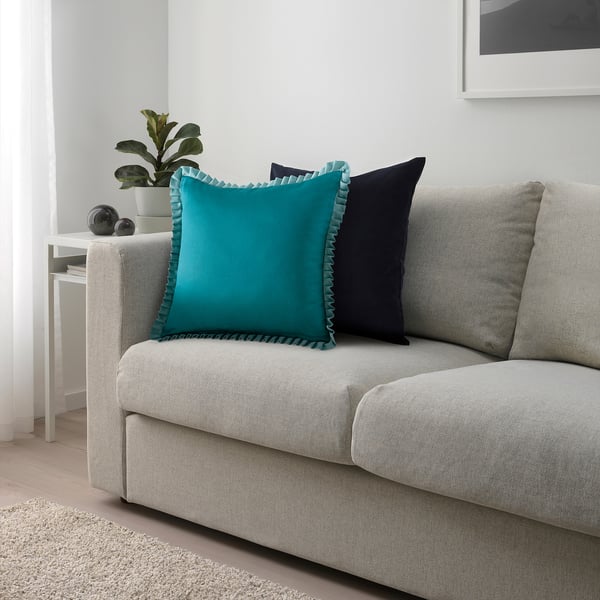 GOKVÄLLÅ Cushion cover, blue, 50x50 cm