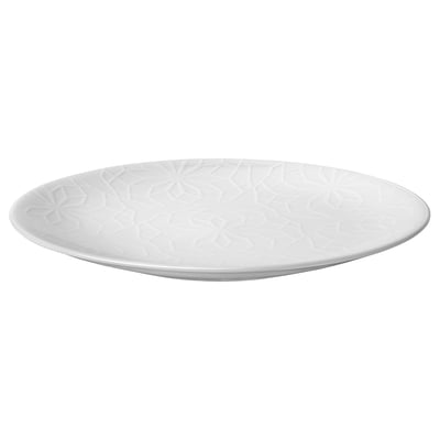 GOKVÄLLÅ Plate, white, 21 cm