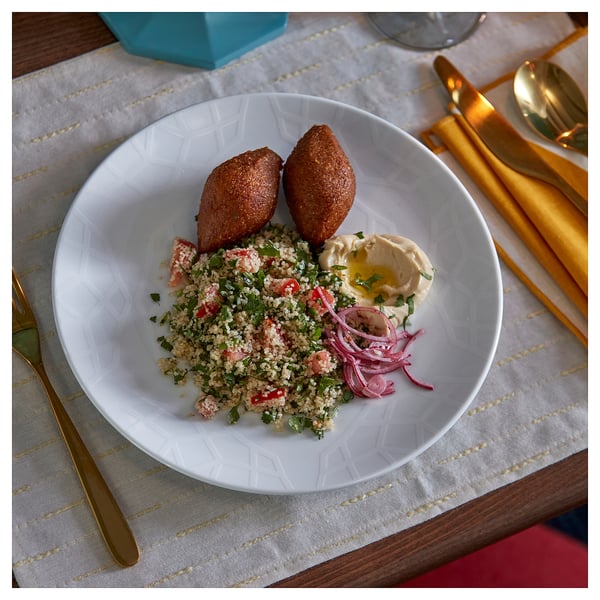 GOKVÄLLÅ Plate, white, 26 cm