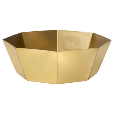 GOKVÄLLÅ Serving bowl, gold-colour, 26x26x9 cm