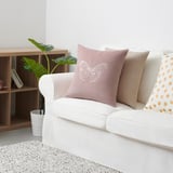GULVICKER Cushion cover, pink/butterfly, 50x50 cm