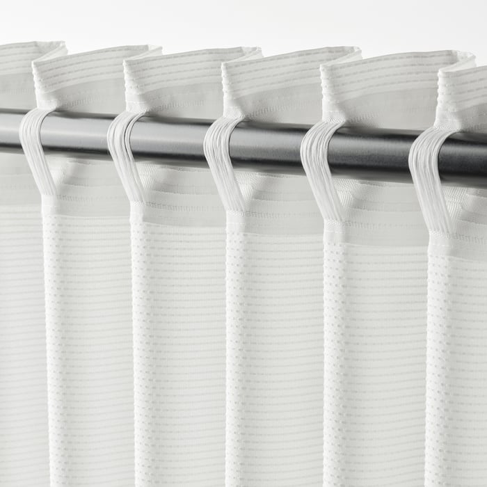 GUNNLAUG sound absorbing curtain, white, 145x300 cm IKEA