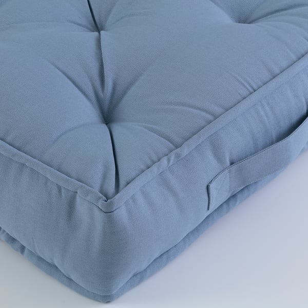 GURLI floor cushion, light blue, 45x45x10 cm IKEA