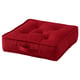 GURLI Floor cushion, red, 45x45x10 cm