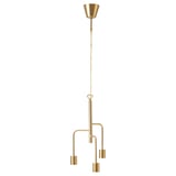HADDEBO Triple cord set, brass-colour