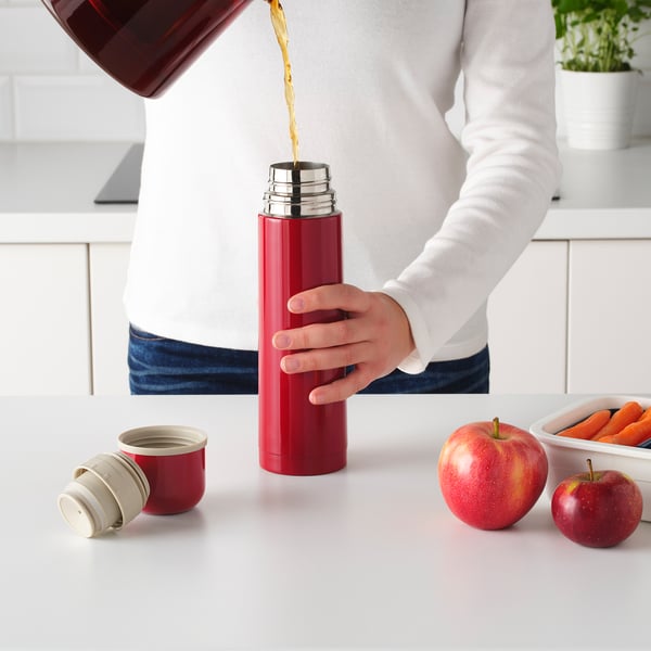 HÄLSA Steel vacuum flask, red, 0.5 l