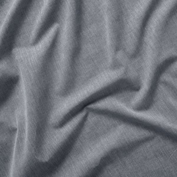 HANNALILL Curtains, 1 pair, blue-grey, 145x300 cm