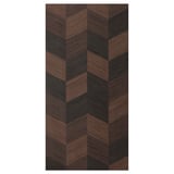 HASSLARP Door, brown patterned, 40x80 cm