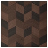 HASSLARP Door, brown patterned, 60x60 cm