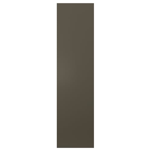 HAVSTORP cover panel - dark brown/beige, smooth, rectangular, acrylic painted fiberboard.