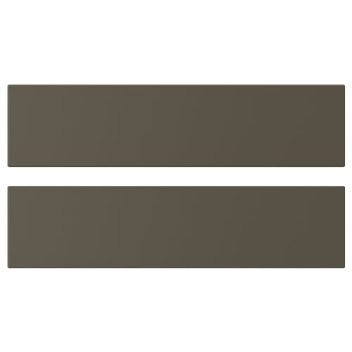 Two dark brown rectangular panels, smooth finish, simple design.