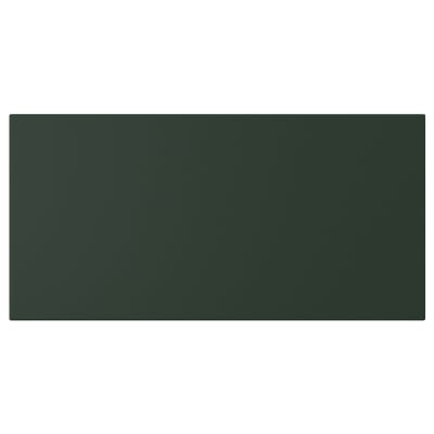 A dark green rectangular panel from HAVSTORP, made of fiberboard.