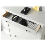 HEMNES Shoe cabinet with 2 compartments, white, 89x30x127 cm