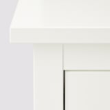 HEMNES Shoe cabinet with 2 compartments, white, 89x30x127 cm