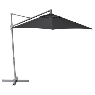 HISSÖ Parasol, hanging, anthracite, 300 cm