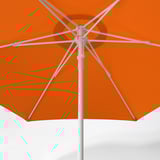 HÖGÖN / IGGÖN Parasol with base, bright orange/dark grey, 270 cm