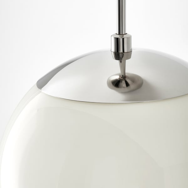 HÖLJES Pendant downlighter, white, 25 cm